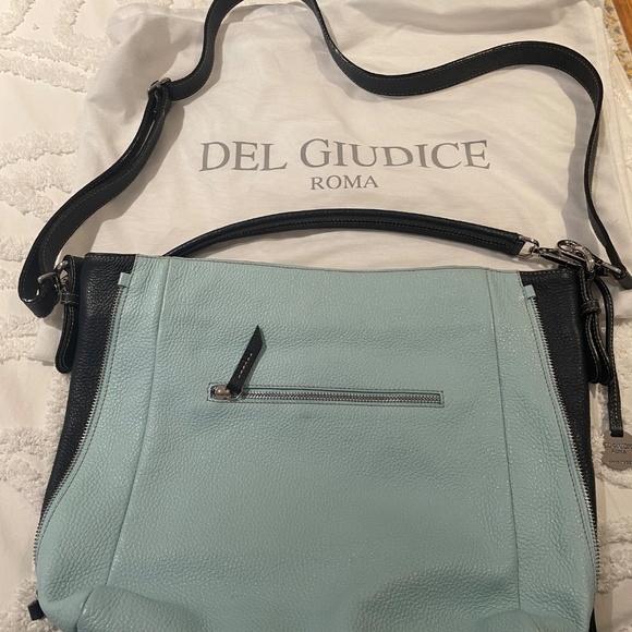 Del Giudice Roma Bespoke Blue/Navy Purse - Picture 2 of 5